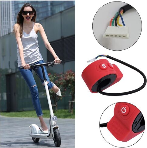 سكوتر سيارة كهربائي عالمي 5 فولت صمام خانق للإبهام لـ HX-X6 / X7 / X8 سكوتر ABS سيليكون دواسة الوقود التحكم في السرعة سكوتر مفتاح متكامل in Kuwait