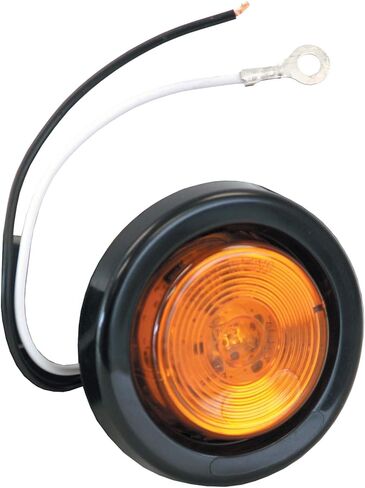 Buyers Products 2 Inch Red Round Marker/Clearance Light Kit with 1 LED (PL-10 Connection, Includes Grommet and Plug) in Kuwait