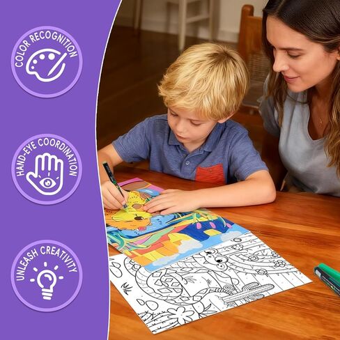 sneiljoy 3 عبوات الطلاء بالأرقام عدة للأطفال، DIY الاكريليك الطلاء الزيتي بواسطة مجموعات الأرقام على القماش، رسم الطلاء لديكور المنزل in Kuwait