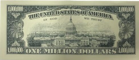 Traditional One Million Dollar Bill - Single in Saudi Arabia