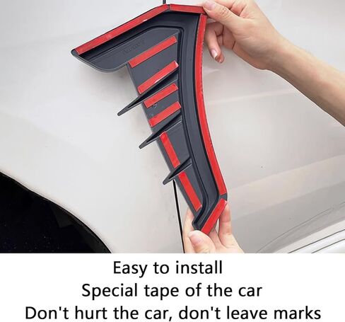 قطعتان من إكسسوارات السيارة لنيسان سنترا 2020-2025 غطاء حاجز تدفق الهواء للباب الجانبي ملصق ديكور ABS حاجز ديكور، أسود in Kuwait