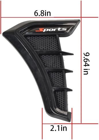 قطعتان من إكسسوارات السيارة لنيسان سنترا 2020-2025 غطاء حاجز تدفق الهواء للباب الجانبي ملصق ديكور ABS حاجز ديكور، أسود in Kuwait