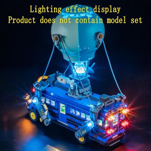 مجموعة إضاءة LED متوافقة مع نموذج مكعبات بناء حافلة المعركة من Lego - مجموعة الإضاءة للعبة Fortnite 77073 (مجموعة النماذج غير متضمنة) in Saudi Arabia