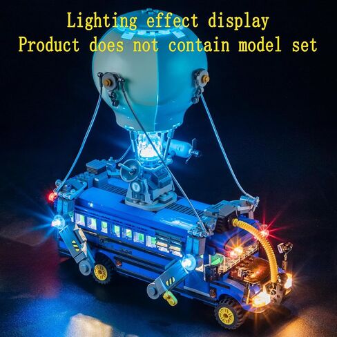 مجموعة إضاءة LED متوافقة مع نموذج مكعبات بناء حافلة المعركة من Lego - مجموعة الإضاءة للعبة Fortnite 77073 (مجموعة النماذج غير متضمنة) in Saudi Arabia