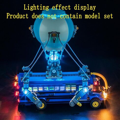 مجموعة إضاءة LED متوافقة مع نموذج مكعبات بناء حافلة المعركة من Lego - مجموعة الإضاءة للعبة Fortnite 77073 (مجموعة النماذج غير متضمنة) in Saudi Arabia