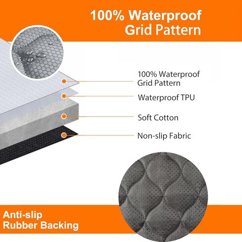 PETICON Dog Car Seat Cover with Mesh Window, 100% Waterproof Dog Seat Cover for Back Seat, Scratchproof Dog Hammock for Cars, Trucks, SUVs, Jeeps, Beige in Kuwait