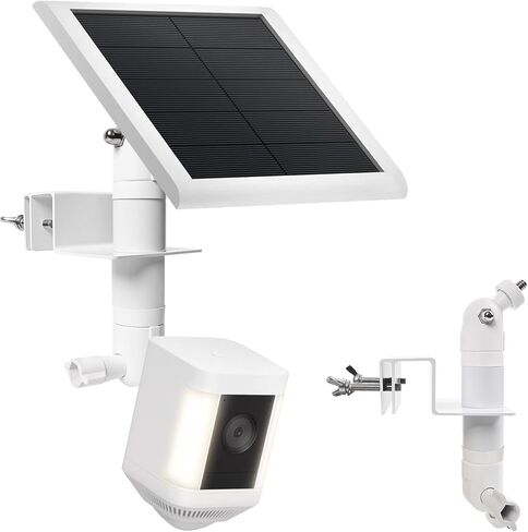 حامل تثبيت مزراب 2 في 1 بدون مثقاب للكاميرات الحلقية والألواح الشمسية | حامل كاميرا أمان خارجي قابل للتعديل 360 درجة، توافق عالمي مقاوم للطقس in Kuwait