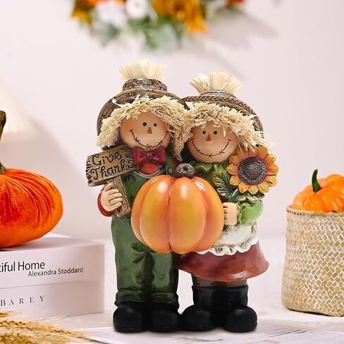 Hodao Autumn Thanksgiving Scarecrow Decoration Handmade Thanksgiving Decoration for Living Room Garden Dining Room Decoration Gifts in Saudi Arabia