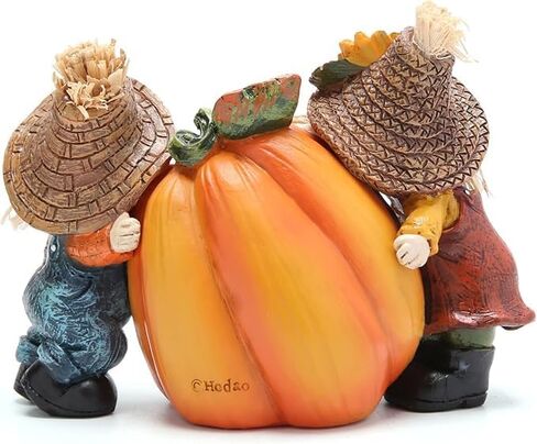 Hodao Autumn Thanksgiving Scarecrow Decoration Handmade Thanksgiving Decoration for Living Room Garden Dining Room Decoration Gifts in Saudi Arabia