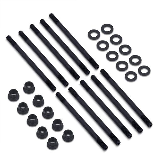 AJP Distributors JDM Upgrade 10-Piece Cylinder Head Stud Bolt Nuts Kit Compatible/Replacement For Civic CRX Del Sol D15 D16 D16A6 D16Z6 VTEC D-Series SOHC Engine Motor 88 89 90 91 92 93 94 95 96 97 in Saudi Arabia