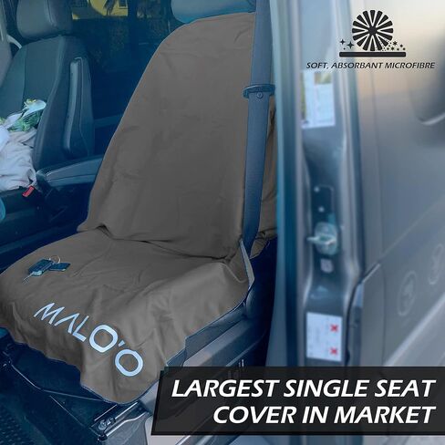Malo'o SeatGuard Terry Cloth Universal Car Seat Cover – Soft and Warm Dual Layer Seat Cover - Largest on Market, Universal Fit, Truck - Van - RV Seat Protector & Dog Seat Cover in Saudi Arabia