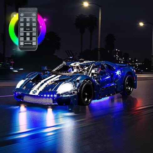 إضاءة LED متوافقة مع سيارة Lego 42154 2022 Ford GT، مجموعة إضاءة متوافقة مع Lego 42154، تعطي الضوء للنموذج، غير متضمنة مجموعة النموذج (نموذج RC) in Saudi Arabia
