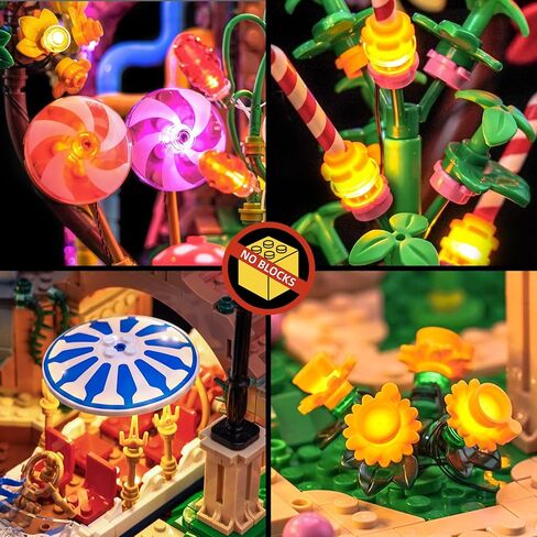 BrickBling LED Light Only, Compatible with Lego Willy Wonka & The Chocolate Factory 21360 - Excluding Model (RC Version Light) in Saudi Arabia