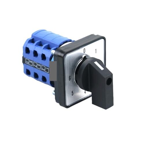 SZW26/LW26-20 6 Position 3 Phase 12 Screws 20A Latching Control Rotary Change Over Cam Switch 48X48 Panel in Saudi Arabia