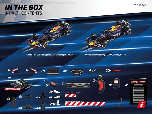Carrera 30048 Digital 132 Race of The Champions Slot Car Race Track Set, 1:32 Scale, 23.95-Feet Long, Featuring M.Verstappen and S.Perez Cars, Includes Wireless Controllers in Saudi Arabia