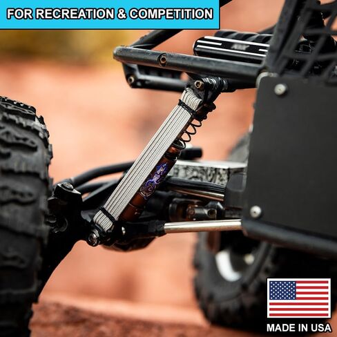 DEEZ Shock BANDZ: [Patent Pending] High-Performance Shock Bands for RC Cars & Vehicles (for Scales 1/8, 1/10, 1/18), 2-Pack, RC Shock Absorbers for Crawlers, Improve Climbing & Control in Saudi Arabia