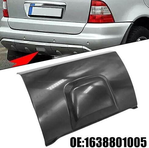 Rear Bumper Center Tow Hitch Hook Cover Cap ABS Black for Mercedes-Benz W163 ML320 ML350 1998-2005 Replace OEM 1638801005 A1638801105 in Saudi Arabia