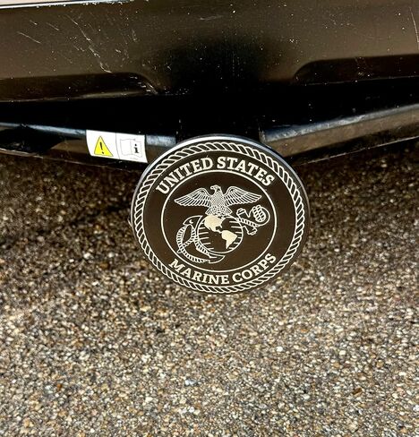 Island Hitch Covers Made in USA Machined from 1/4" Thick 6061 Aluminum in Turtle Design 2" Plug to Prevent Rust Approximate Size 5" X 5" Powder Coated and Laser Engraved (Turtle-Green) in Saudi Arabia