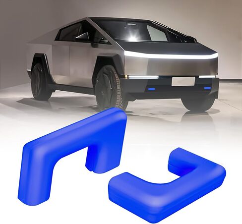 Tow Hook Covers for Tesla Cybertruck 2023 2024 2025,Customized Tow Hitch Covers Compatible with Tesla Cybertruck Accessories,2PCS-Blue in Kuwait