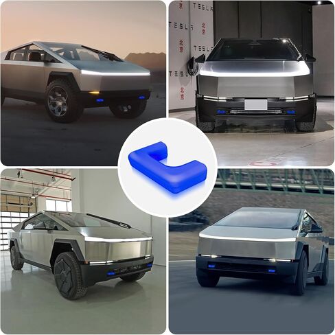 Tow Hook Covers for Tesla Cybertruck 2023 2024 2025,Customized Tow Hitch Covers Compatible with Tesla Cybertruck Accessories,2PCS-Blue in Kuwait