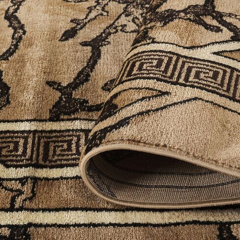 GLORY RUGS Modern Abstract Trellis Area Rug 5x7 Rugs Cream Beige for Home Office Bedroom and Living Room in Saudi Arabia