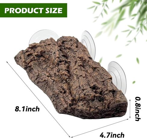 kathson Reptile Rock Hideout Cave,Tortoise Hide Caves,Resin Hides Shelter,Reptile Green Plant Decoration Habitat Decor Terrarium Accessories for Lizards Bearded Dragon Gecko Turtles Spiders in Kuwait