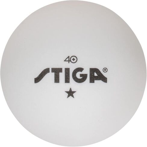كرات تنس الطاولة STIGA Orange 1 Star مقاس 40 مم، حجم تنظيم ITTF ووزن كرات بينج بونج - مستديرة تمامًا - مثالية للعب الترفيهي in Saudi Arabia