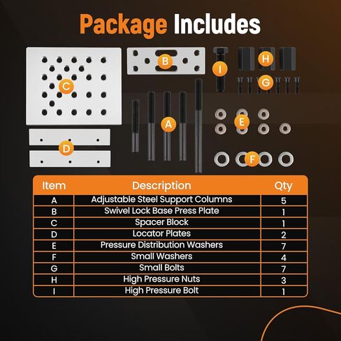 maXpeedingrods Universal Drill Press Support Plate Tool Set, 30 Ton Base Hub Bearing and Bushing Repair Tool in Saudi Arabia