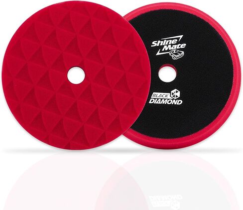 7" Black Diamond (1) Yellow High Cut Foam Pad + (1) Red Finishing Foam Pad to fit 6" Backing Plates in Saudi Arabia