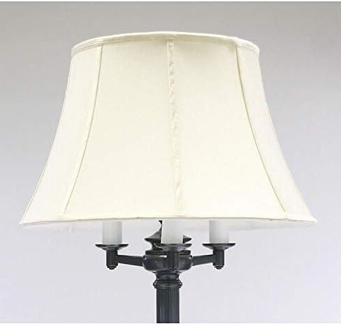 House Of Troy N603-PTR Newport Collection Portable 66-Inch Six-Way Floor Lamp, Pewter with White Softback Shade in Saudi Arabia