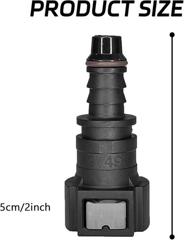 2PCS Fuel Line Quick Connector, Straight Quick Connect Fuel Line Fittings Repair Kit, High Pressure Oil Pump Fuels Hose Pipe Quickly Connect Plug for 3/8 SAE to 5/16 ID Nylon Tubing（Straight） in Saudi Arabia