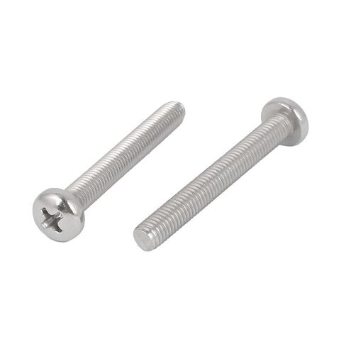 uxcell M4x5mm 316 Stainless Steel Metric Phillips Pan Head Machine Screws Bolts 50 Pcs in Saudi Arabia