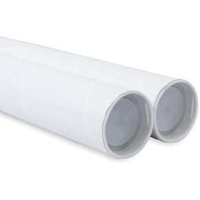 MagicWater Supply Mailing Tube - 2 in x 12 in - White - 4 Pack - for Shipping and Storage of Posters, Arts, Crafts, and Documents in Kuwait