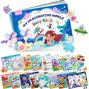 JoyCat كتاب مشغول لمرحلة ما قبل المدرسة للأطفال الصغار 4-5، كتب الأنشطة التعليمية، الألعاب الحسية التعليمية، مواد تعلم التوحد، العودة إلى المدرسة، هدايا أعياد الميلاد للأولاد والبنات (STEAM) in Kuwait