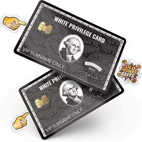 White Privilege Credit Card Skin with Chip – Debit Card Skin, Debit Card Sticker Cover, Credit Card Sticker, Credit Card Cover, Debit Card Cover, Credit Card Stickers Skin (Gold) in Saudi Arabia