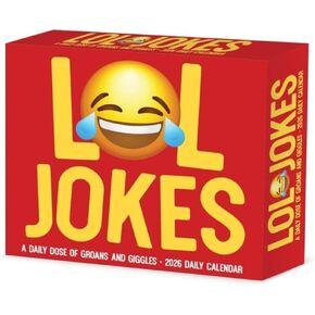 Willow Creek Press، تقويم مكتب LOL Jokes 2026، 6.18 بوصة × 5.43 بوصة، تقويم يومي مع شريط لاصق in Kuwait