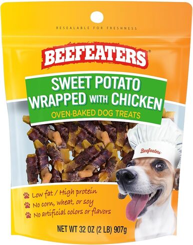 Beefeaters Sweet Potato Wrap Chicken Jerky, 28oz in Kuwait