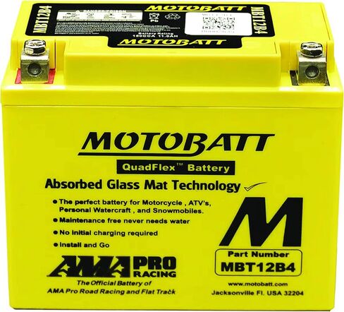 MotoBatt DB Electrical MBT12B4 Battery Compatible With/Replacement For Motobatt Battery 11Ah,Ducati, Triumph, Yamaha Motorcycle in Saudi Arabia