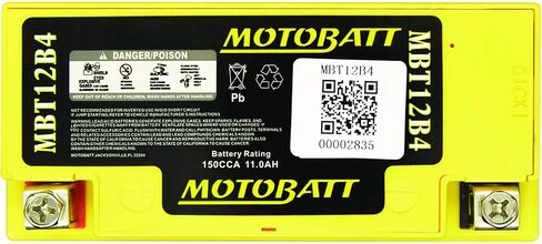 MotoBatt DB Electrical MBT12B4 Battery Compatible With/Replacement For Motobatt Battery 11Ah,Ducati, Triumph, Yamaha Motorcycle in Saudi Arabia