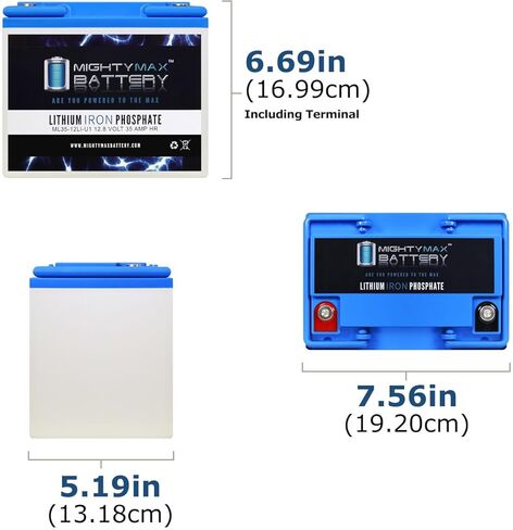 Mighty Max Battery 12V 35AH U1 Lithium Replacement Battery for Yamaha Rhino Utility Vehicle UTV in Saudi Arabia