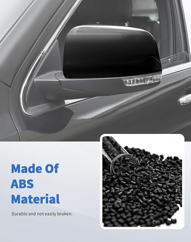 Carbon Fiber Exterior Side View Mirror Covers Caps & Door Handle Covers Trim Fit for 2010-2020 Jeep Grand Cherokee in Saudi Arabia