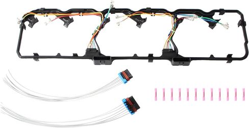 AUCERAMIC 615-204 Valve Cover Gasket with Injector Harness Fit 2006-2020 for Dodge Ram 2007-2015 for Ford F-650 F-750 5.9L 6.7L Diesel VS50668R in Saudi Arabia