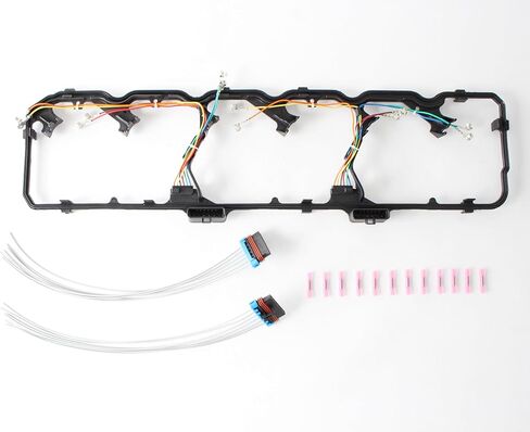 AUCERAMIC 615-204 Valve Cover Gasket with Injector Harness Fit 2006-2020 for Dodge Ram 2007-2015 for Ford F-650 F-750 5.9L 6.7L Diesel VS50668R in Saudi Arabia