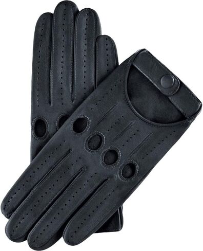 Fratelli Orsini Driving Gloves Alessa Black for Women - Lambskin Leather Driving Gloves & Touchscreen - color Black in Saudi Arabia