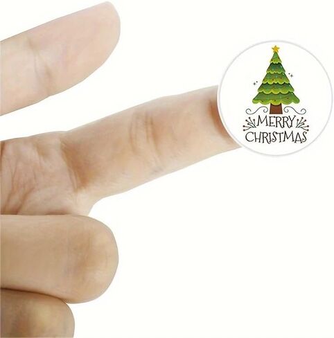 500Pcs Merry Christmas Stickers, Festive Holiday Labels for Party, Envelopes, Stationery, Cards, Gift Sealing - Assorted Designs in Saudi Arabia