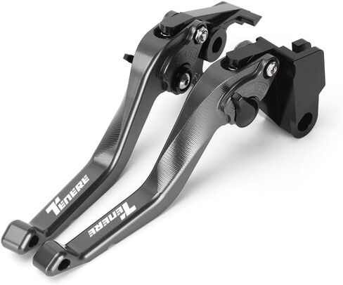Motorcycle Short Brake Clutch Levers Compatible with Yamaha Tenere 700 2019 2020 2021 2022 2023 2024 2025 | Front Shorter Levers Handles XTZ700 XTZ07 Accessories (Gray) in Saudi Arabia
