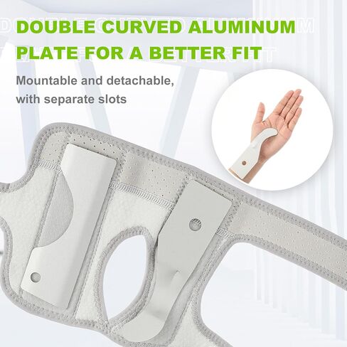 Shappy Bowling Wrist Support Wrist Brace with Thumb Spica Splint Right Hand Breathable Wrist Splint with Removable Aluminum Plate for Tendonitis Arthritis Sprains in Saudi Arabia