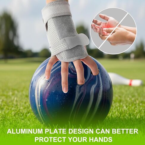 Shappy Bowling Wrist Support Wrist Brace with Thumb Spica Splint Right Hand Breathable Wrist Splint with Removable Aluminum Plate for Tendonitis Arthritis Sprains in Saudi Arabia