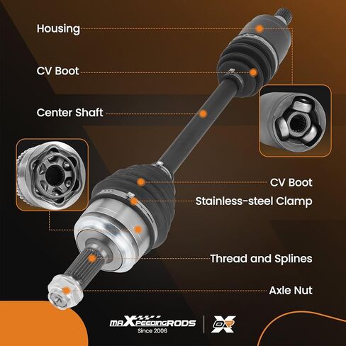 maXpeedingrods Pair (2) Front CV Axle Shaft Assembly for Honda Civic 2016-2021, FWD Automatic Trans L4 2.0L, CV Joint Axle Shaft Front Passenger Driver Side in Saudi Arabia