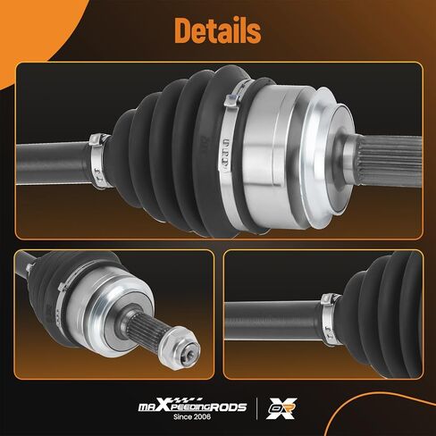 maXpeedingrods Pair (2) Front CV Axle Shaft Assembly for Honda Civic 2016-2021, FWD Automatic Trans L4 2.0L, CV Joint Axle Shaft Front Passenger Driver Side in Saudi Arabia